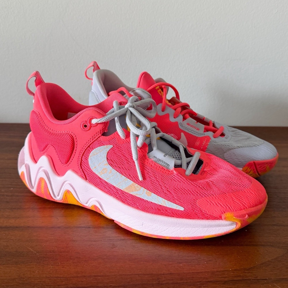 Nike Giannis Immortality 2 Big Kids 7Y Hot Punch Basketball Shoes DQ1943-600